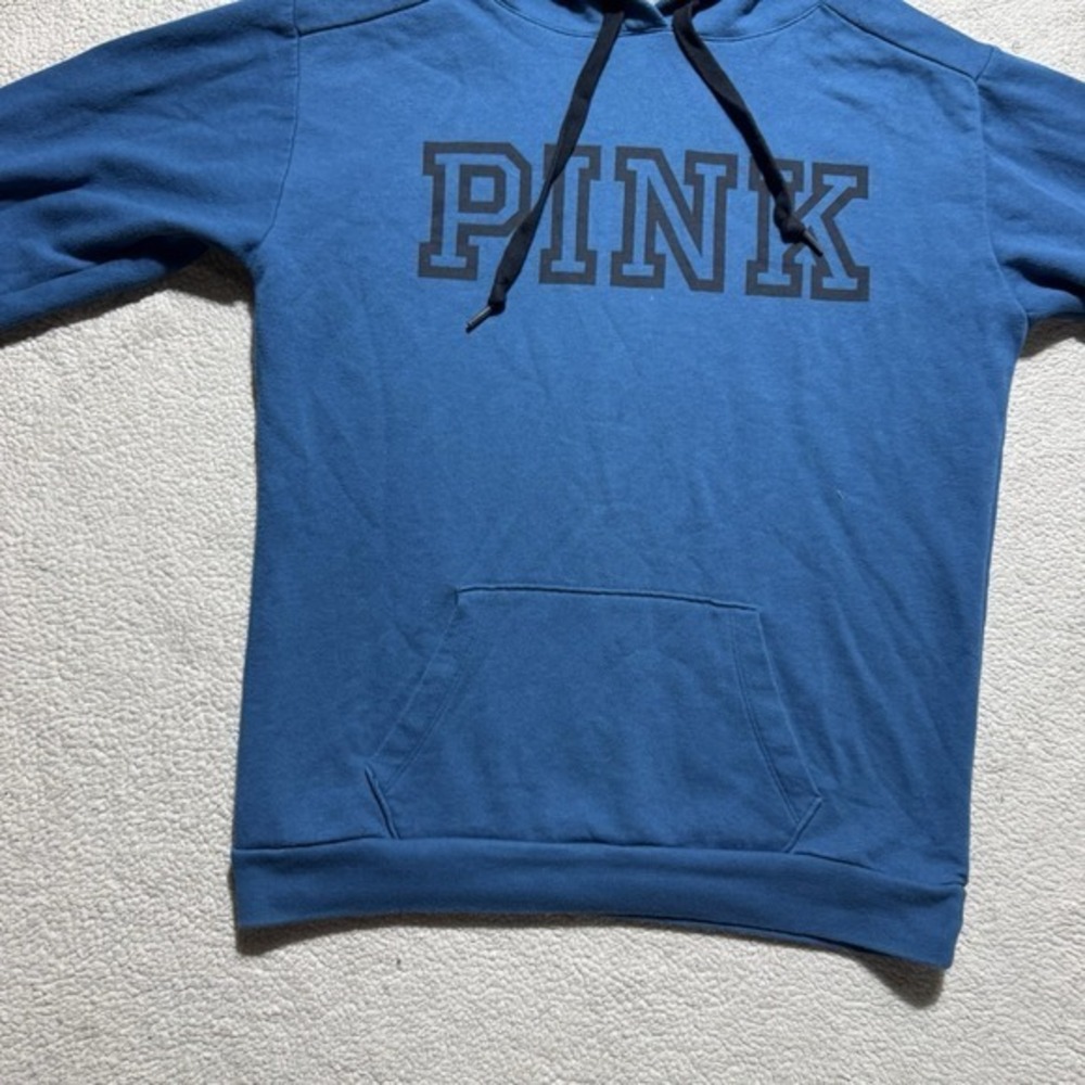 Pink Victoria Secret Hoodie Sweatpants Set Womens XS Blue Fleece Casual Comfort - Picture 4 of 16